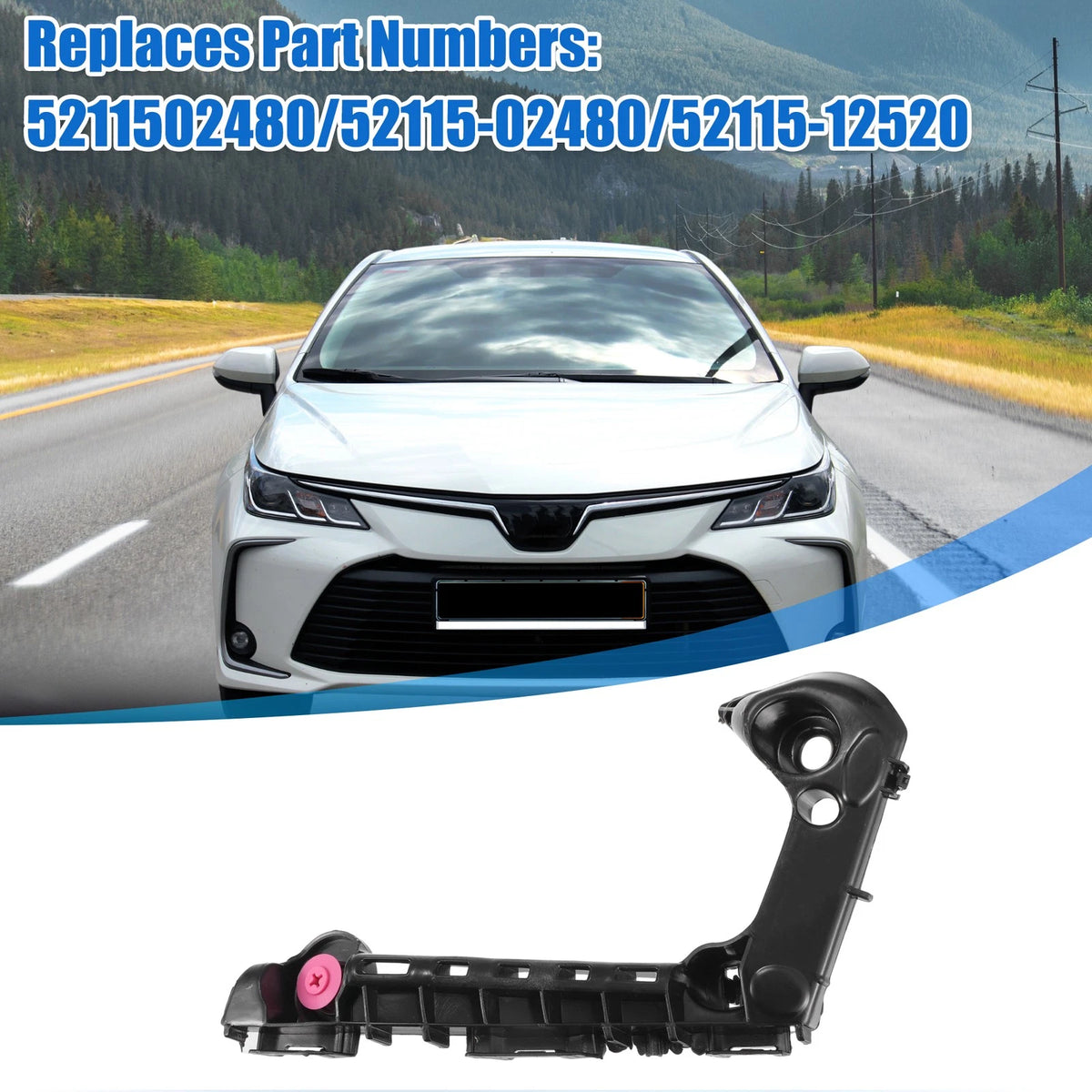 Bumper Bracket Front Right Retainer for Toyota Corolla (2019–2023)