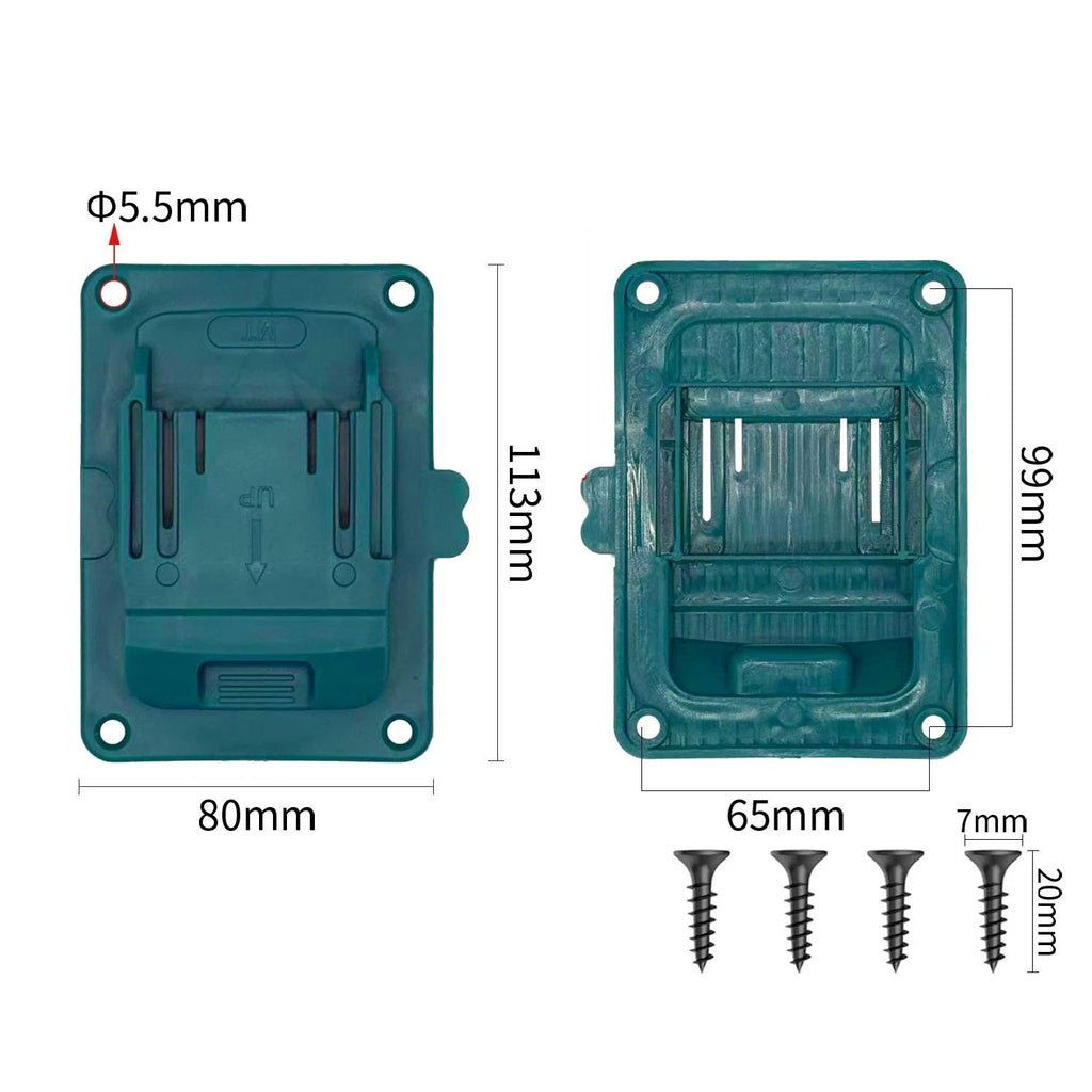 Wall Mount Battery Tool Holder for 14.4V/18V Tools (Compatible)