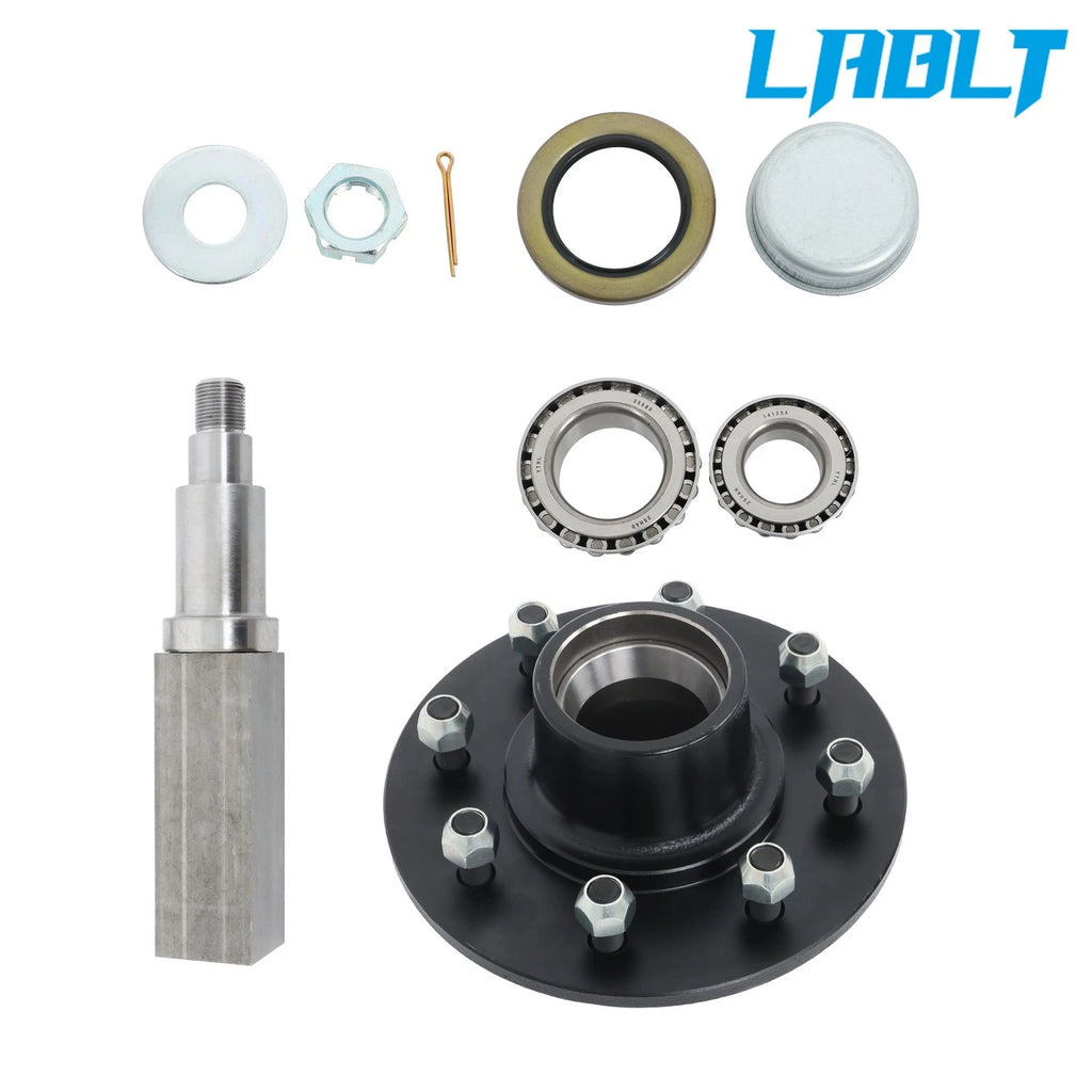 8 on 6.5" Trailer Idler Hub Assembly for 7000 lbs Square #42 Spindle