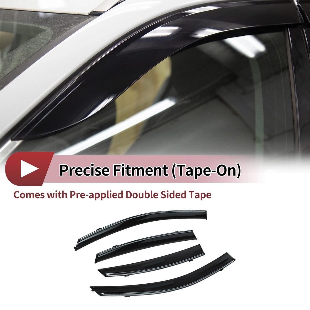 Window Deflectors Side Window Vent Visors for Hyundai Elantra Sedan (2007–2010)