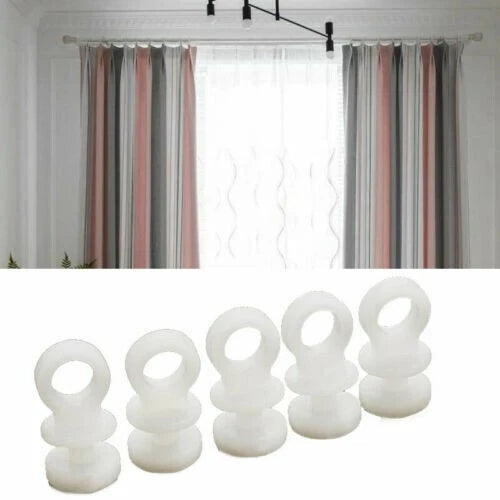 50x Nylon Curtain Track Hooks for Camper Van Motorhome Caravan Boat