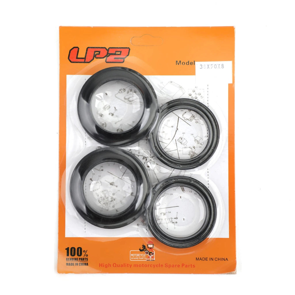 Fork Seal Dust Kit for Kawasaki ZX500 ZX600 ZX750 ZX900 ZN1100 KZ1000 (1978–2001)