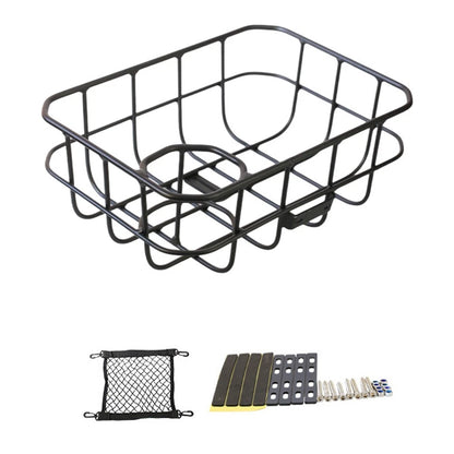 Practical Bicycle Front Basket with Water Bottle Holder for Leisure Riding