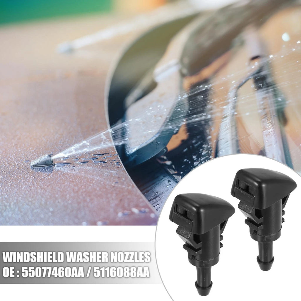 4 Pcs Windshield Washer Nozzle Jet Replacement Front for Dodge Neon (2000–2010)