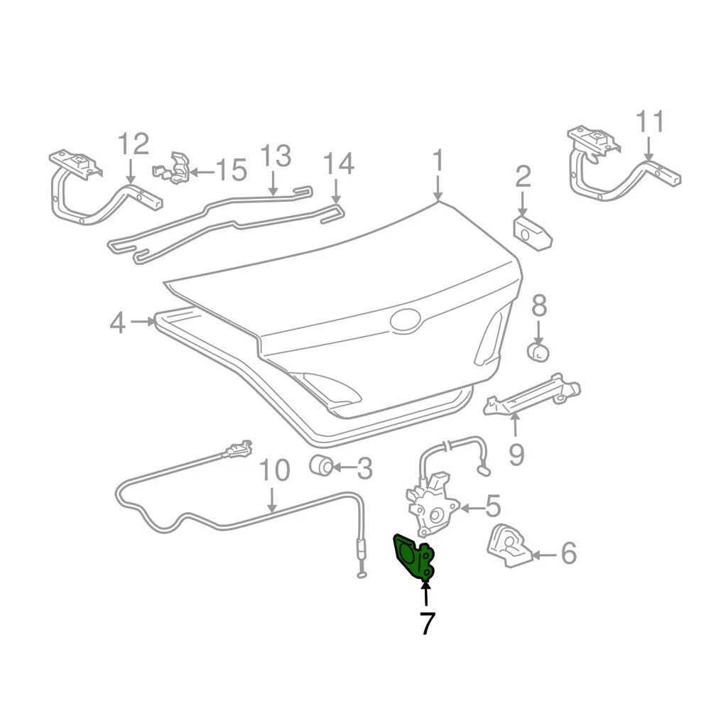 Door Lock Bracket for Subaru Outback (2009–2013) 64621-AC010