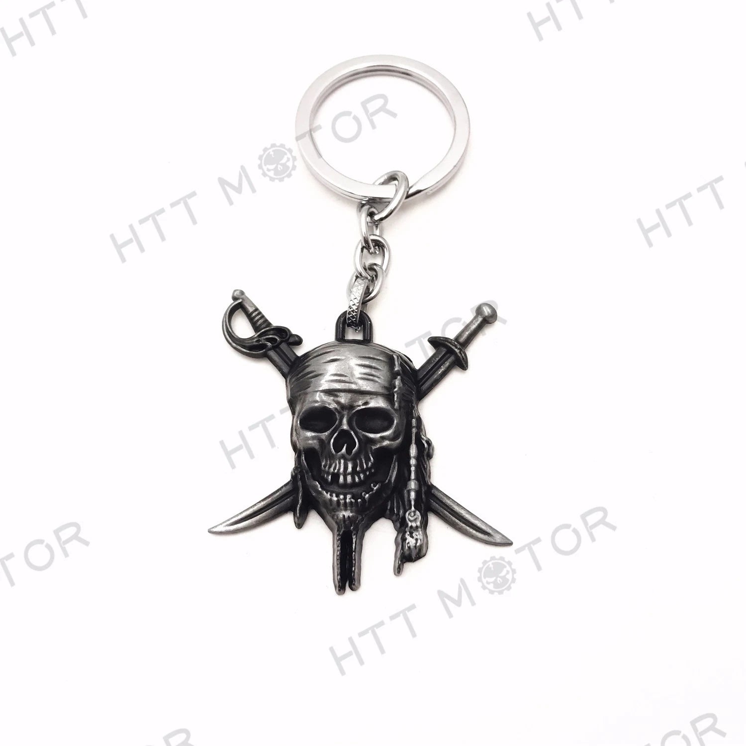 Keychain Key Ring for HTTMT Black Pirates Sword