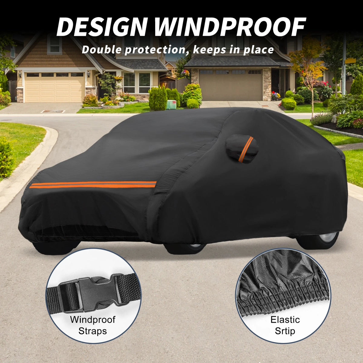 Waterproof PEVA Car Cover for Renault Captur II (2019–2024) with Zipper