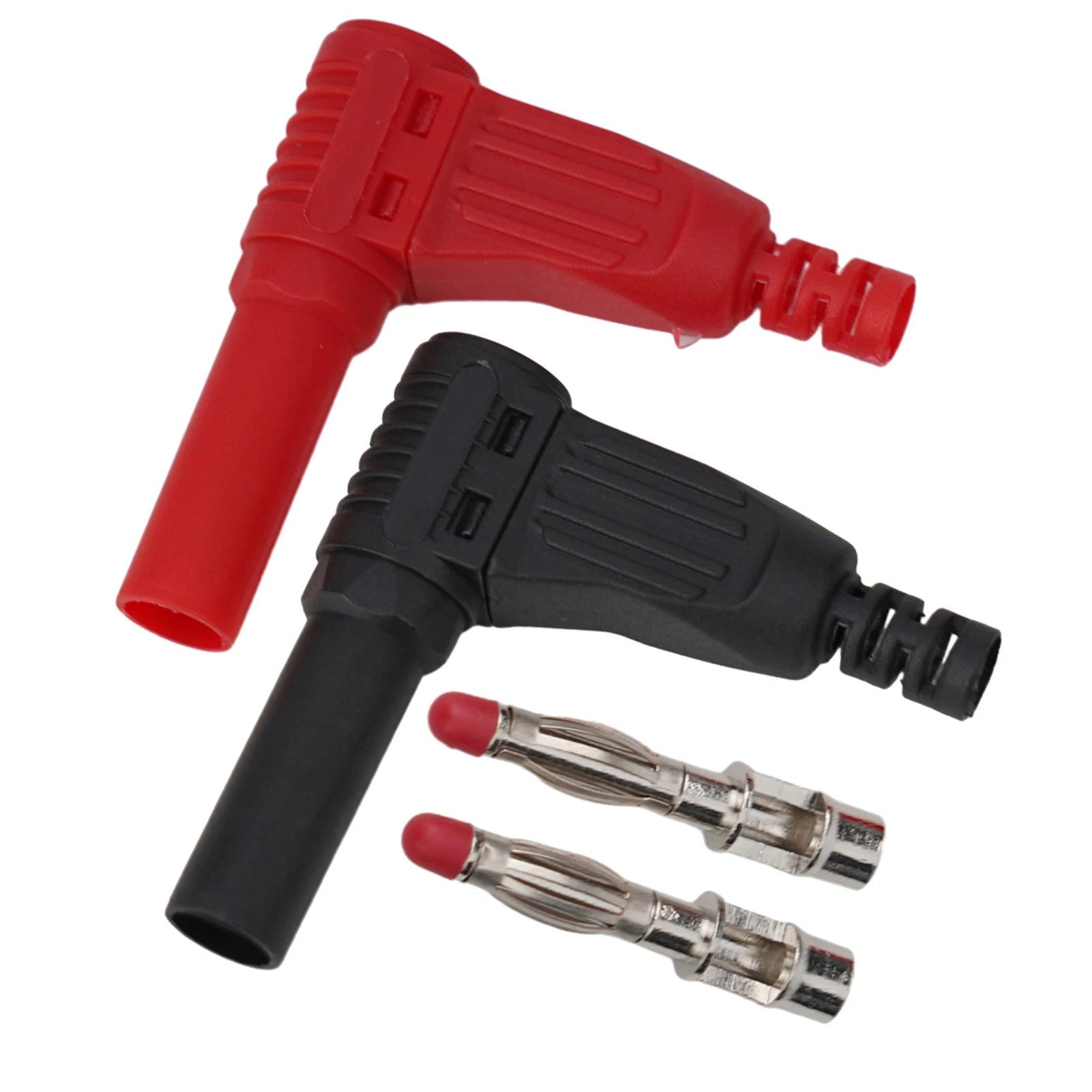 4mm Male Right Angle Insulated Wire Connector for DIY Projects