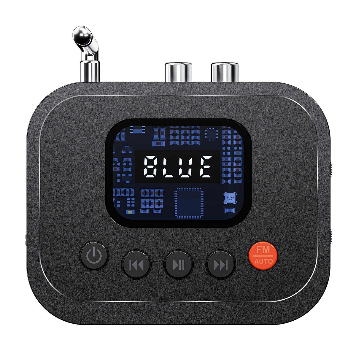 2 in 1 Bluetooth 6.0 HiFi Audio Receiver FM Radio Adapter with LED