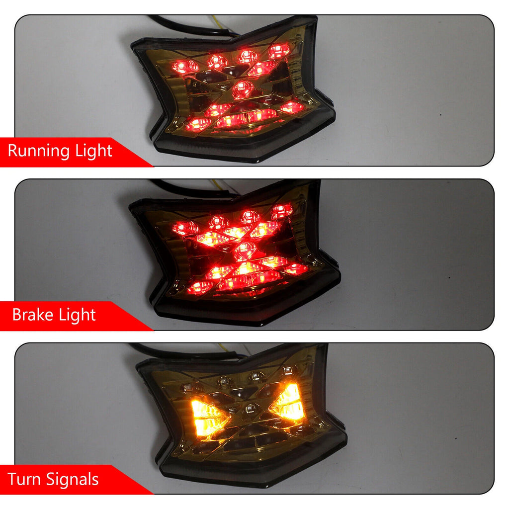 LED Brake Turn Signals Taillight for Kawasaki Z650 Ninja 650 Z900 (2017–2024)