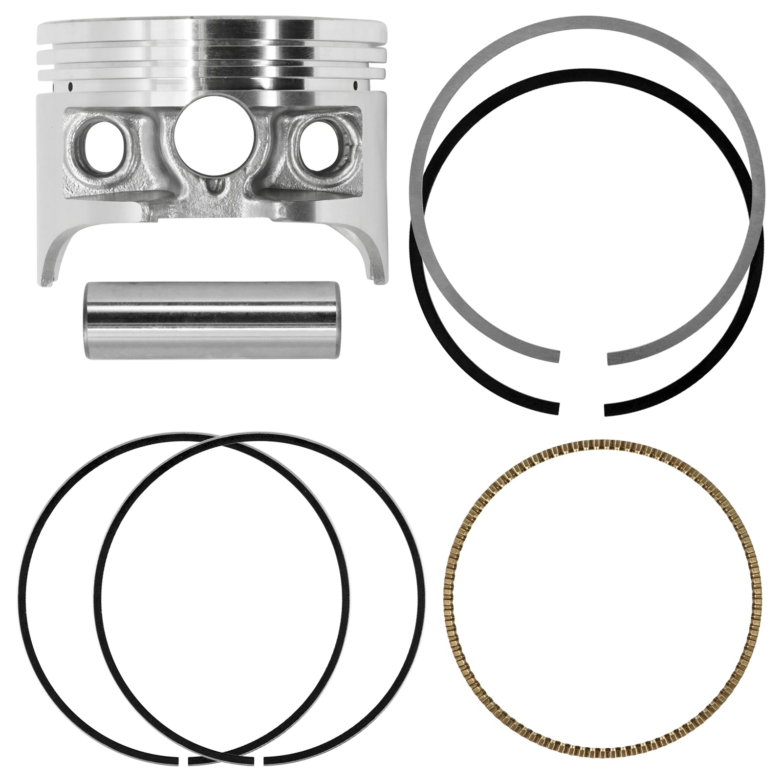 Caltric Engine Piston Ring Kit for Honda XL250S (1979–1981)
