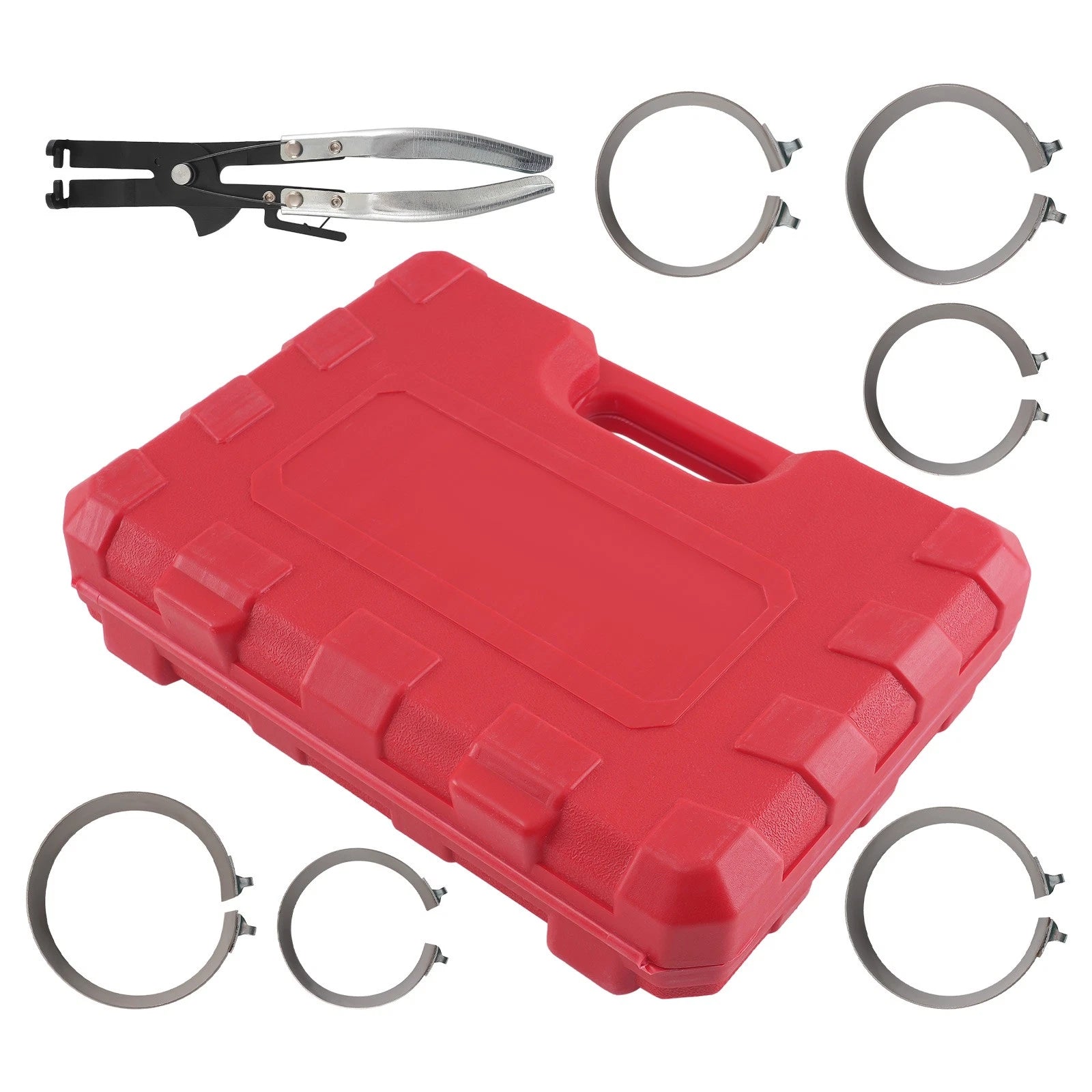 7-Piece Piston Ring Compressor Set for Car Engine Service (73-111mm)