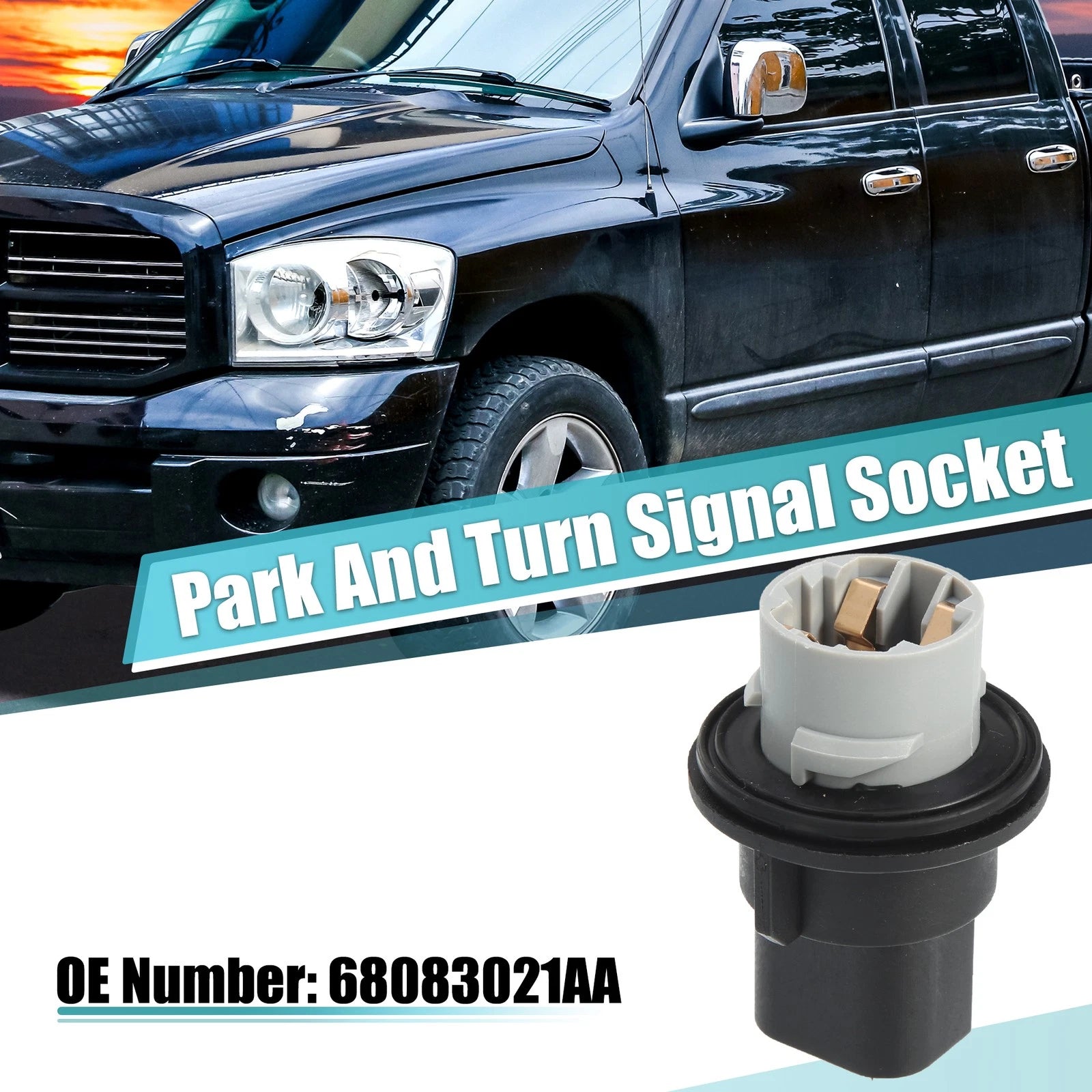 Park and Turn Signal Socket Light Bulb Lamp Base for Dodge Ram (2010–2018)