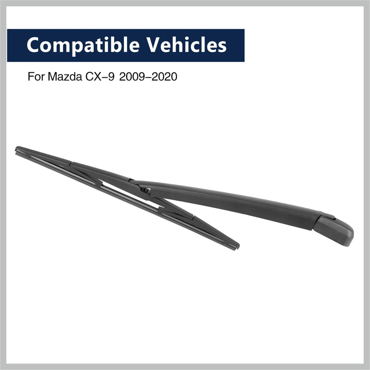 Set of 2 Rear Windshield Wiper Blade Arms 355mm for Mazda CX-9 (2009–2020)