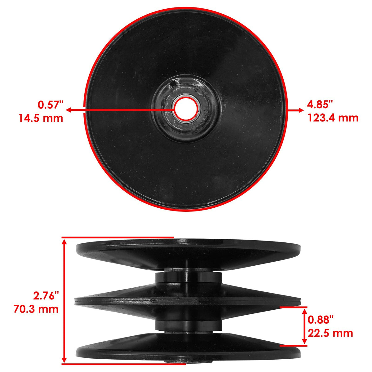Transmission Pulley Replacement for Ryobi White Outdoor MTD (917-0800)