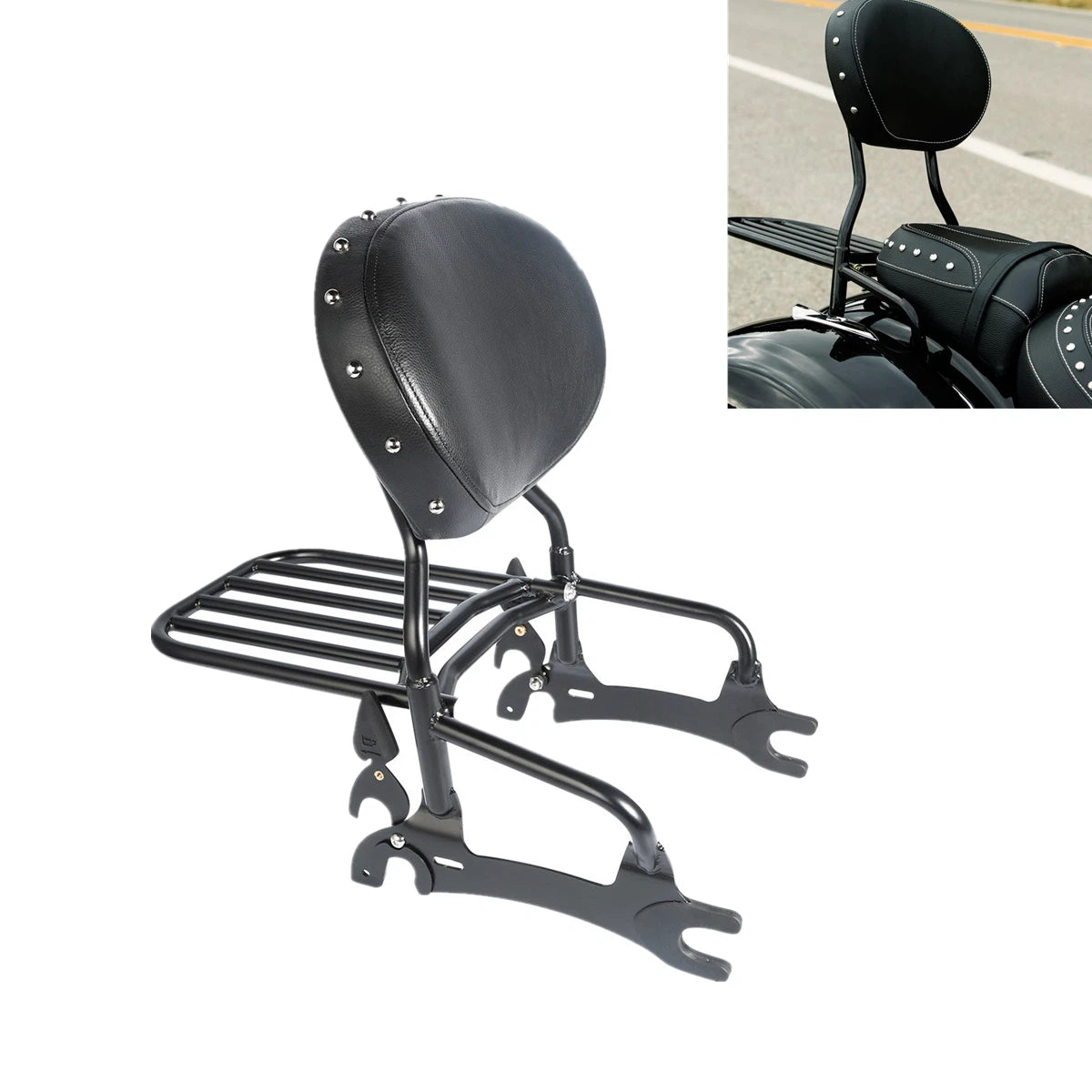 Sissy Bar with Backrest Pad Luggage Rack for Indian Chief Classic (2016–2018)