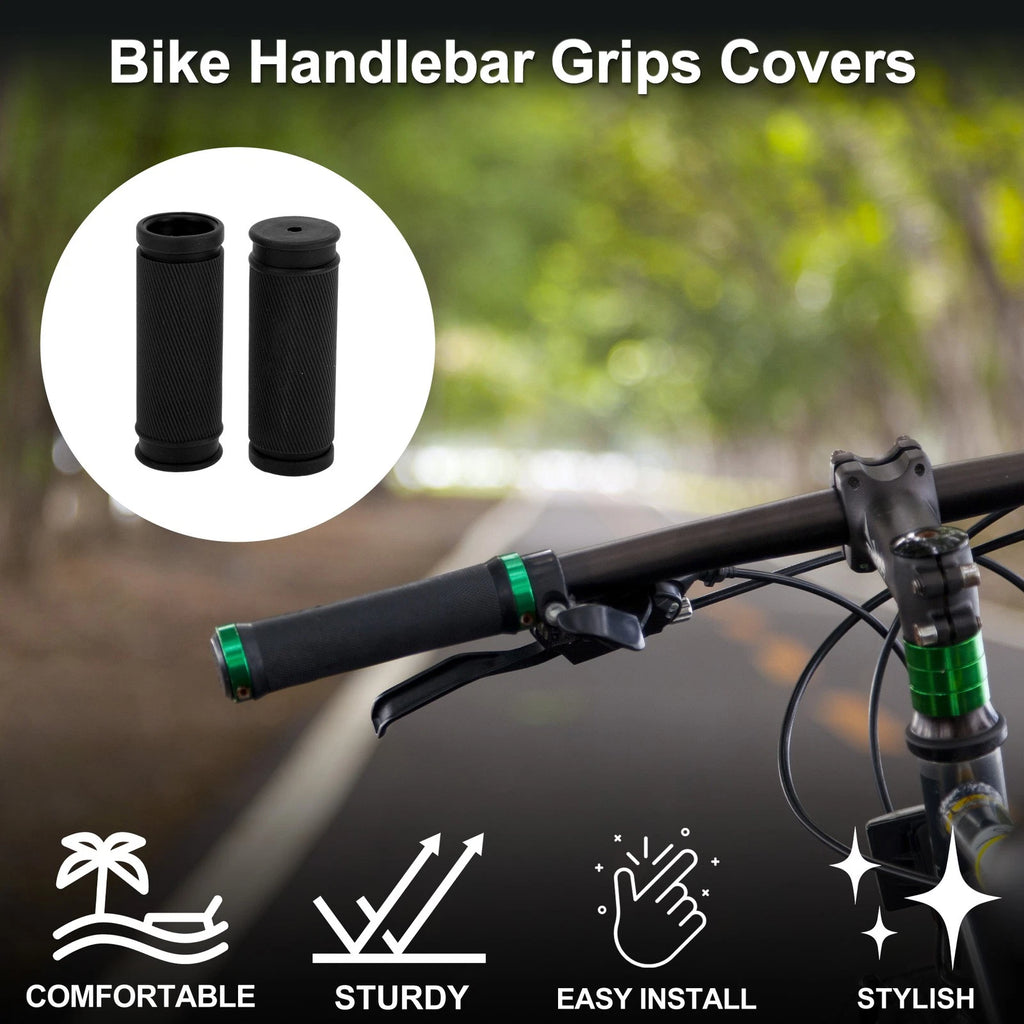 Bike Handlebar Grip Covers 85mm Non Slip End Grips Protector Black 1 Pair