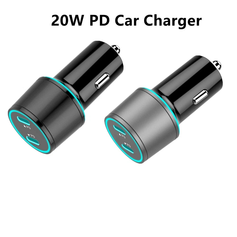 Type-C Car Charger for Mobile Phones (Cigarette Lighter Adapter)
