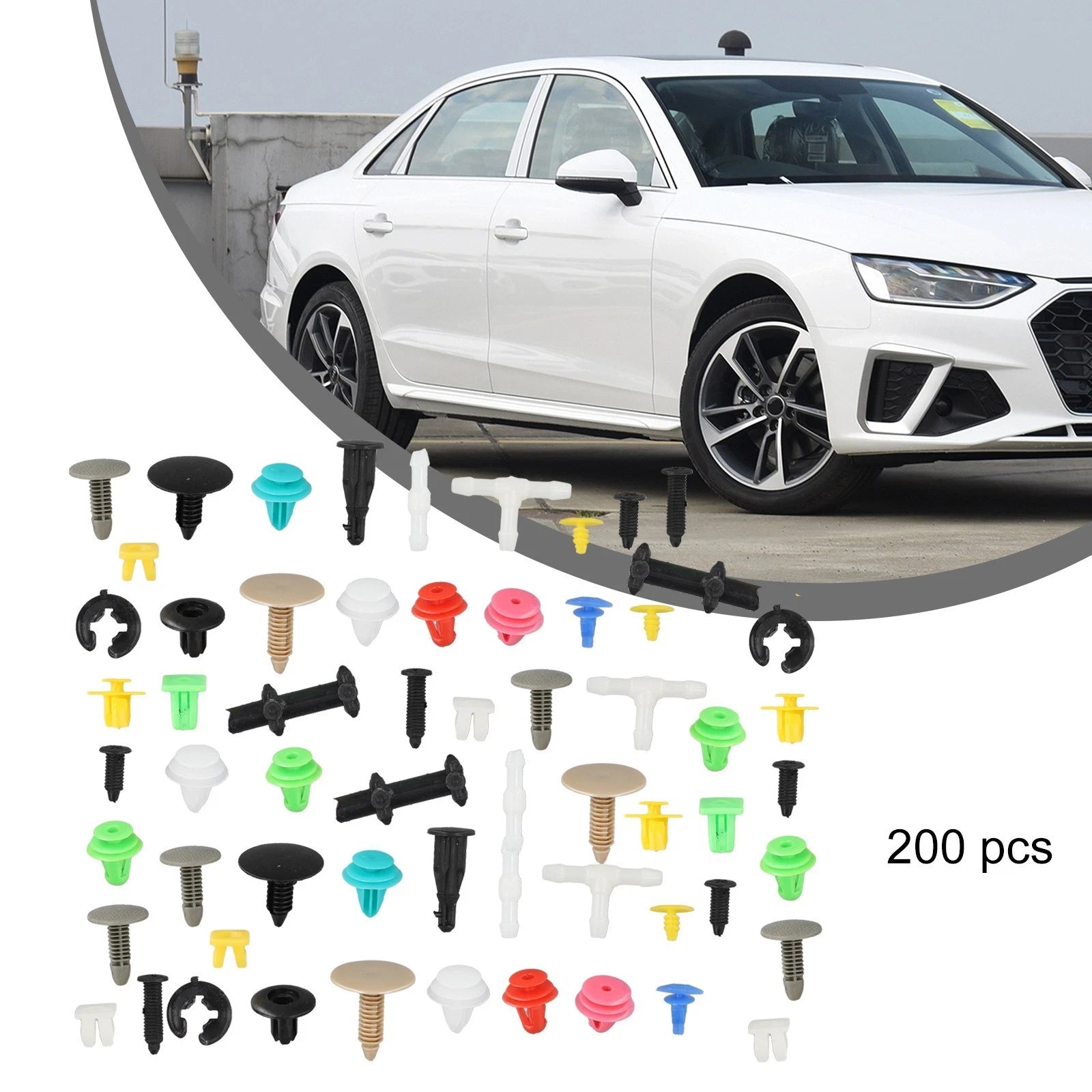 2X Plastic Car Body Push Pin Rivet Fasteners for Universal Models