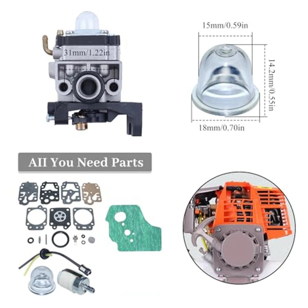 Complete Fuel System Replacement Kit for Honda GX35 HHT35 HHT35S (2003–2023)
