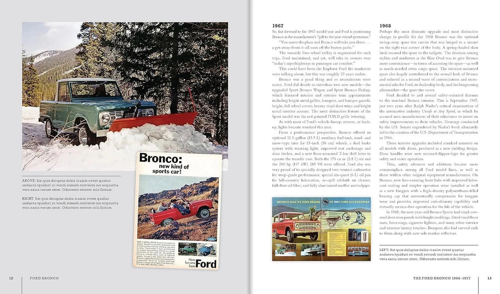 Ford Bronco Illustrated History Book (1966–2021)