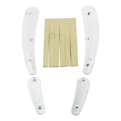 4X Chrome Swingarm Frame Inserts for Harley Softail FLSTF FLSTN (2008–2017)