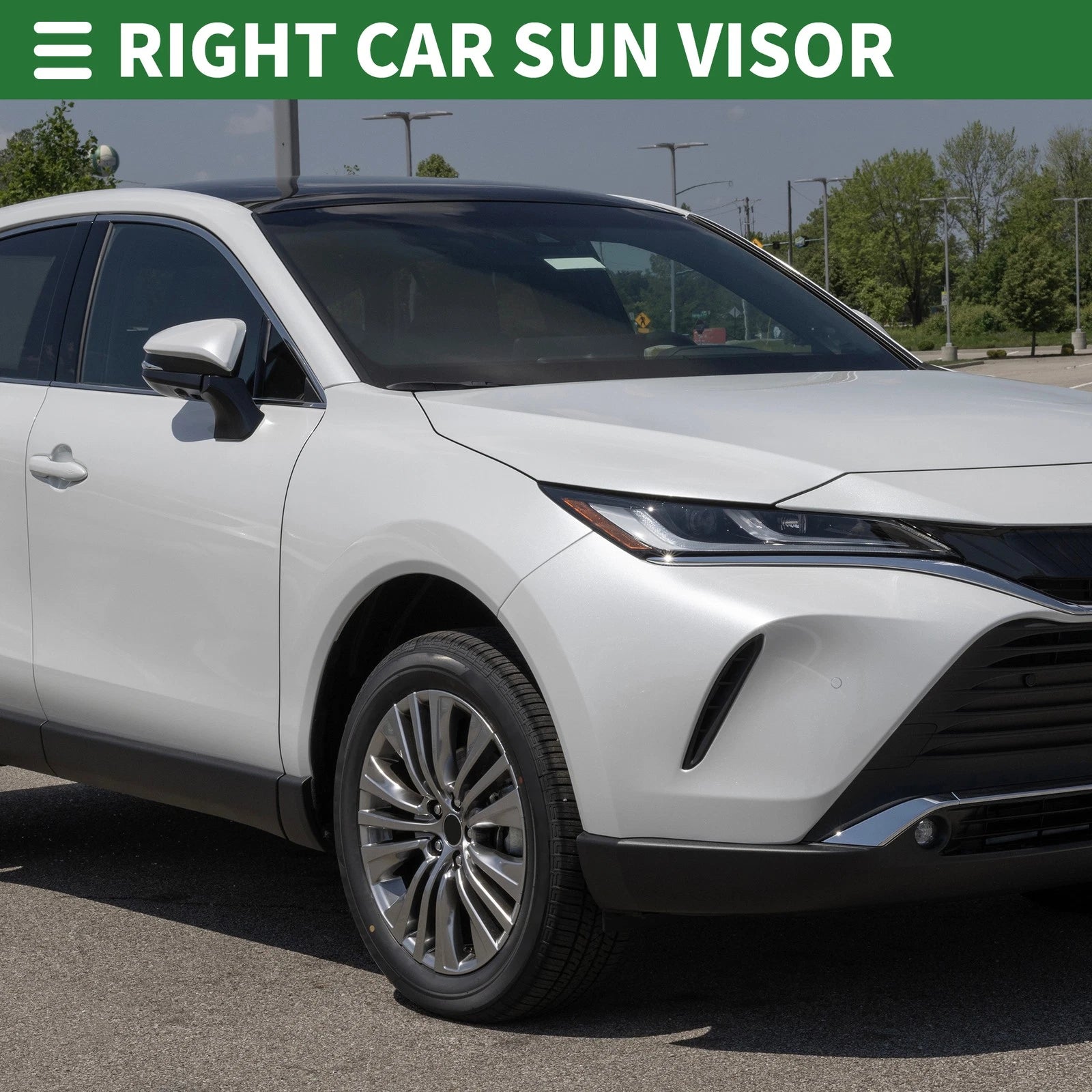 Left Sun Visor with Mirror for Toyota Venza 2009–2015