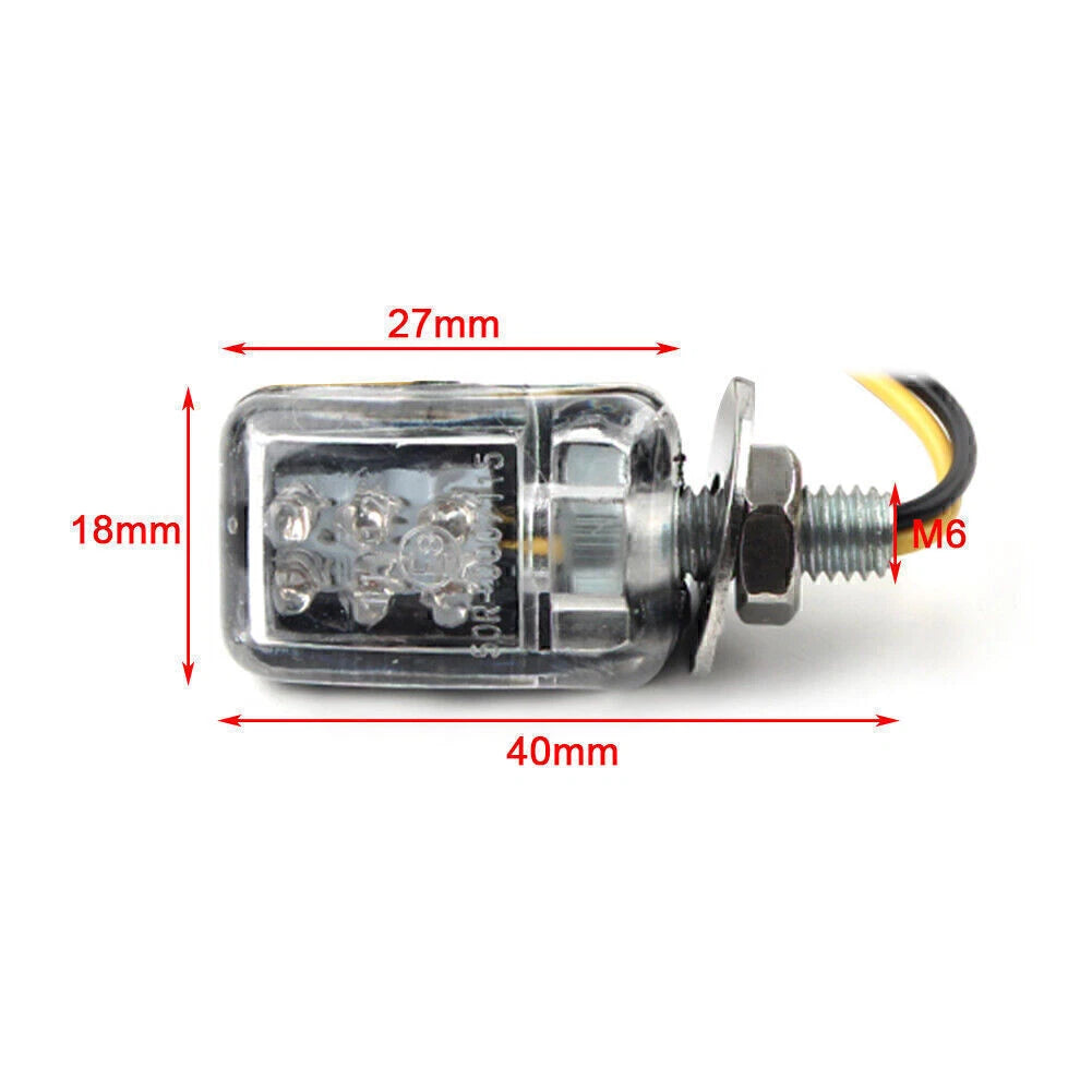 LED Motorcycle Turn Signal Indicator Light Blinker Lamp Universal
