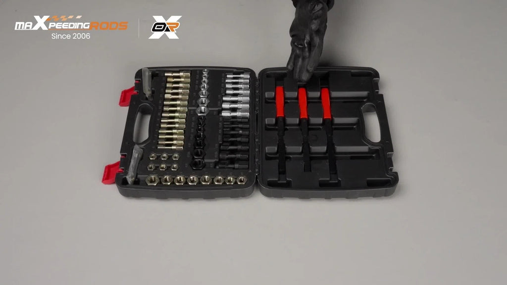 61pc Thread Chaser Kit for Damaged Bolts (SAE & Metric)
