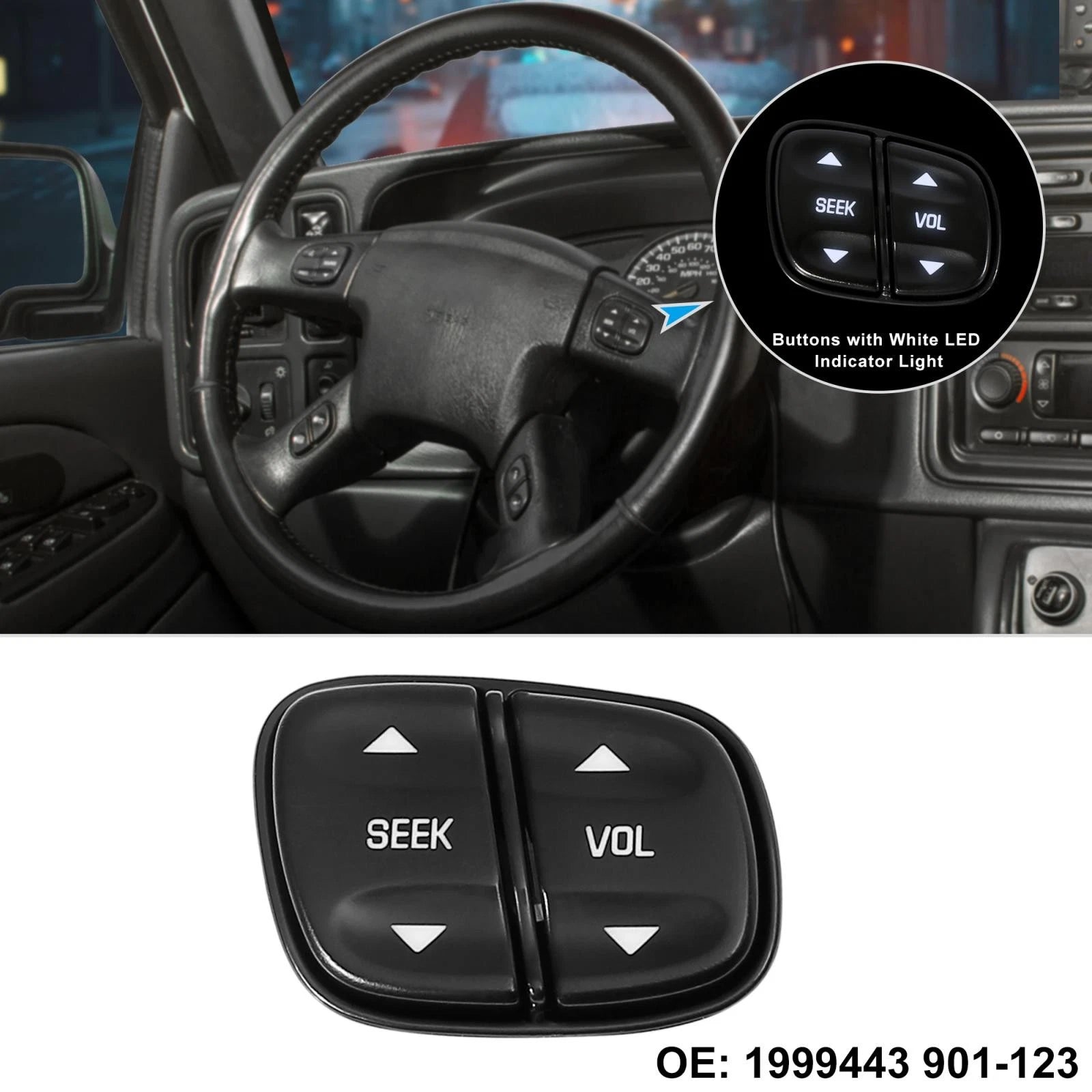 Steering Wheel Switch Control Button for Chevy Tahoe (1999–2003)