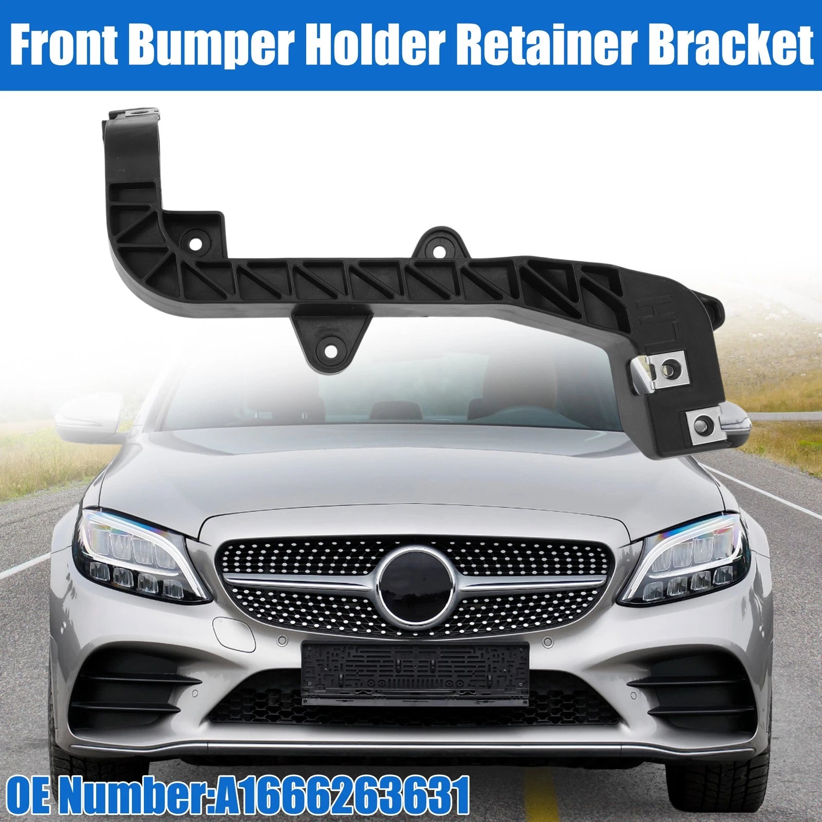 Front Left Upper Bumper Cover Inner Support Bracket for Mercedes-Benz GLE350 (2016–2018)