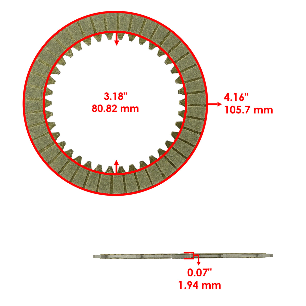 Clutch Friction Plates Replacement for Honda Pioneer 700 (2014–2024)
