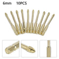 10pcs Tile Drill Bits Set for Glass