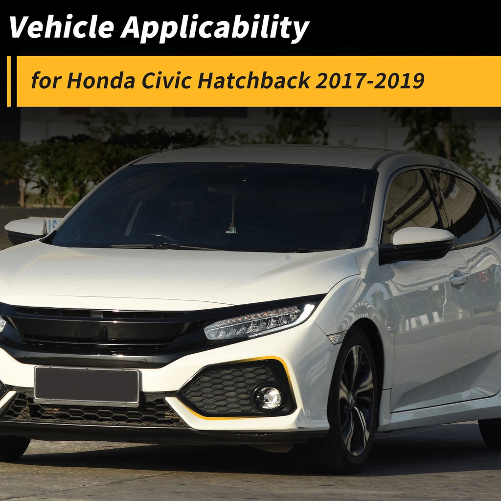Left Side Fog Light Grill Replacement for Honda Civic Hatchback (2017–2019)