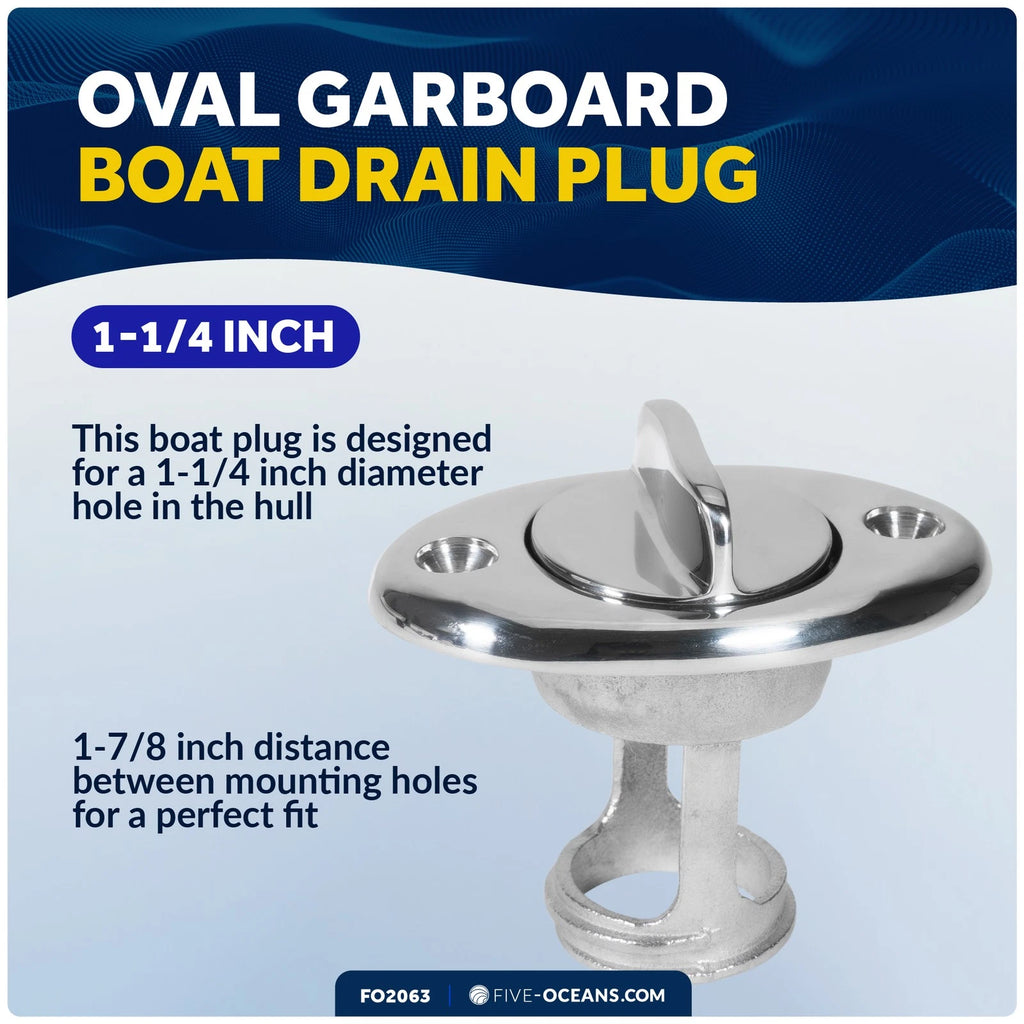 Garboard Drain Plug for 1-1/4 Inch Diameter Drains (FO2063)