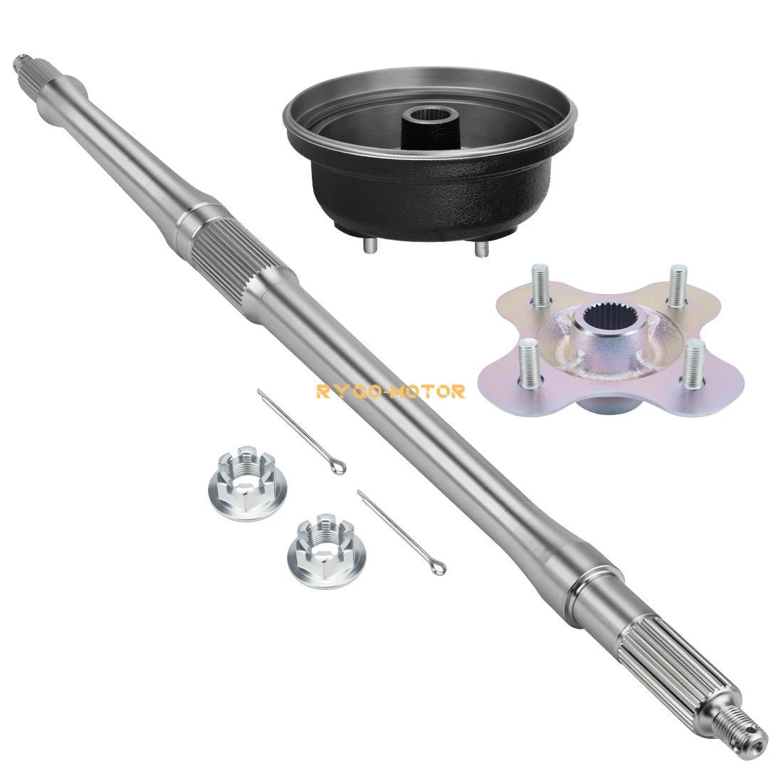 Set of 2 Rear Axle Shaft & Hub for Yamaha Big Bear 350 YFM350FW (1997–1999)