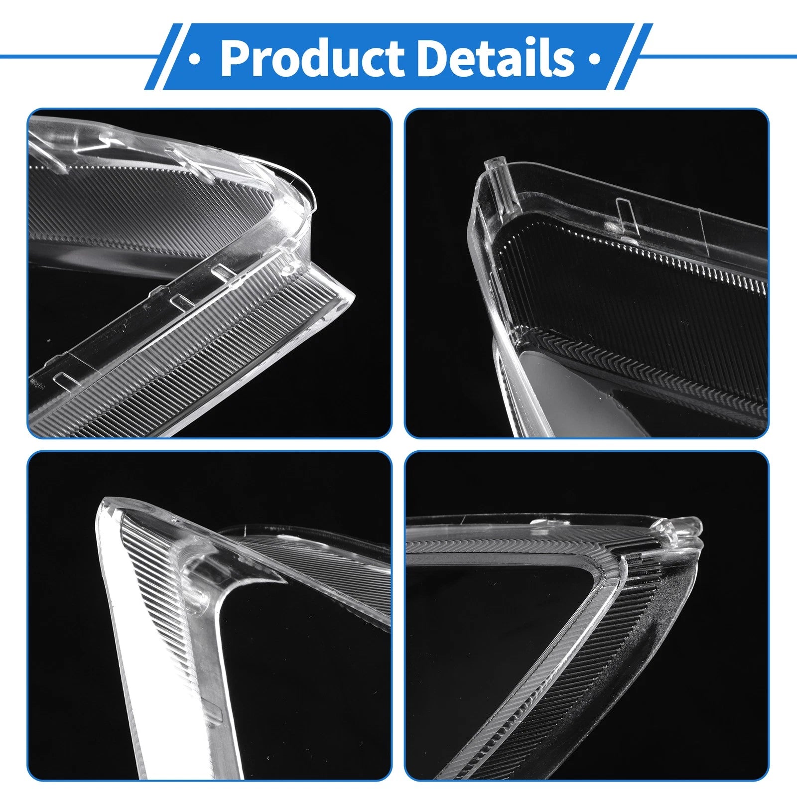 1 Pcs Headlight Lens Cover for Mazda RX-8 (2004–2011) PC Clear