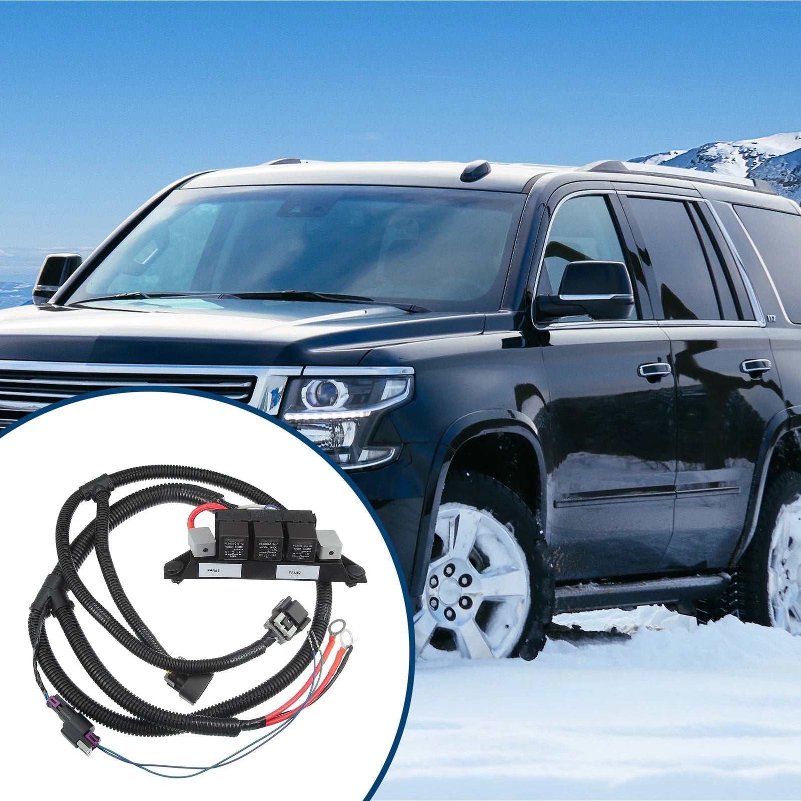 Electric Fan Wire Harness Replacement for Chevy Silverado Suburban Tahoe (1999–2006)