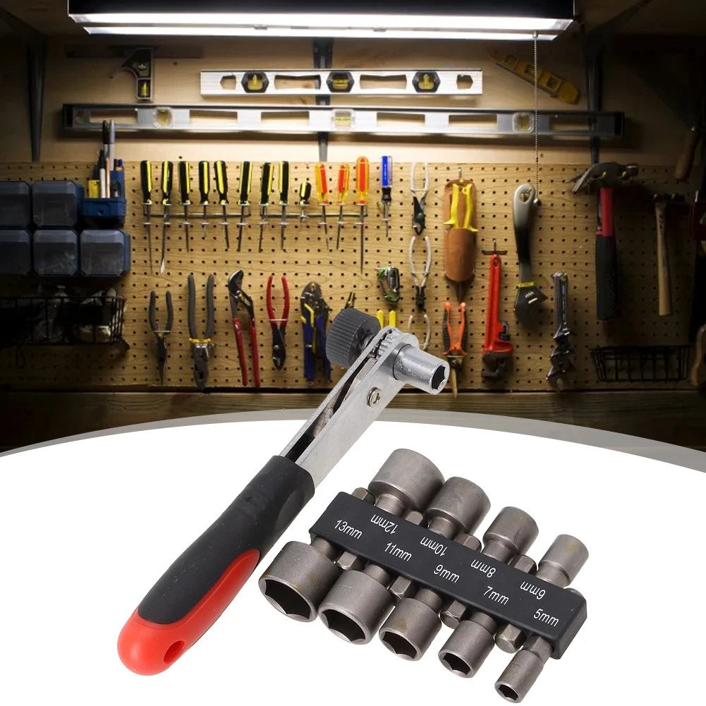 Socket Wrench Hand Tool 1/4 Inch Power Nut Driver for