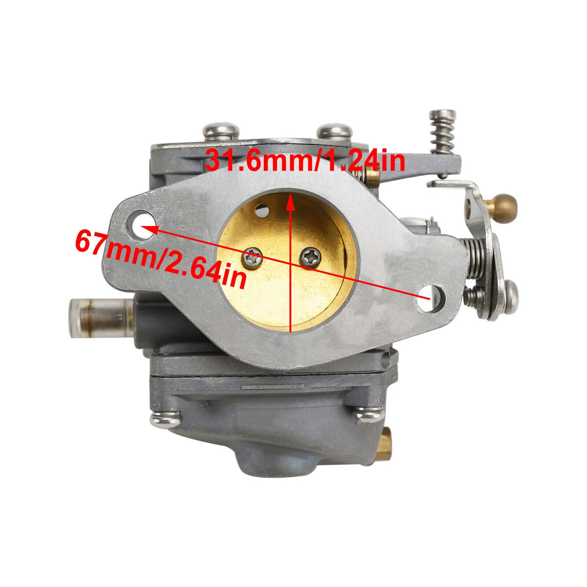 Carburetor Carb Kit for Yamaha 2 Stroke E60 Outboard (60HP, 6K5-14301)