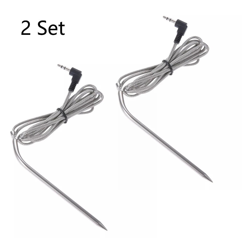 2Pcs Meat Temperature Probe Replace for Camp Chef Smoker Grill Barbecue Tool BBQ