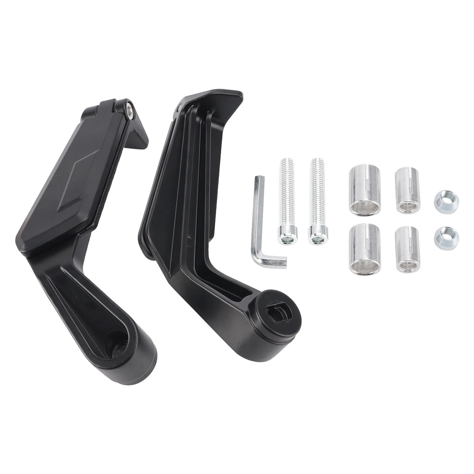 Handle Bar End Lever Protector with Folding Mirrors Set for Universal Motorcycle A9