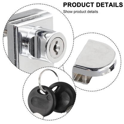 Glass Door Lock for Home Cabinet Double Door
