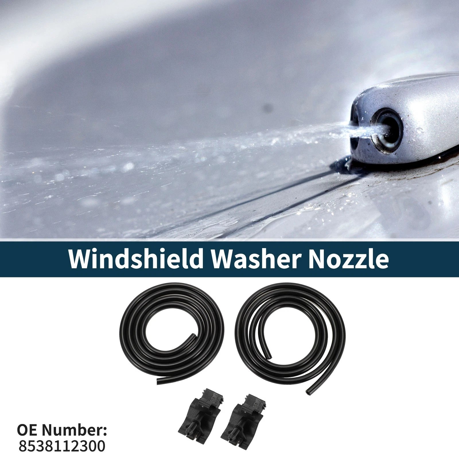 Windshield Washer Nozzle with Hose Replacement for Toyota Camry (2007–2011)