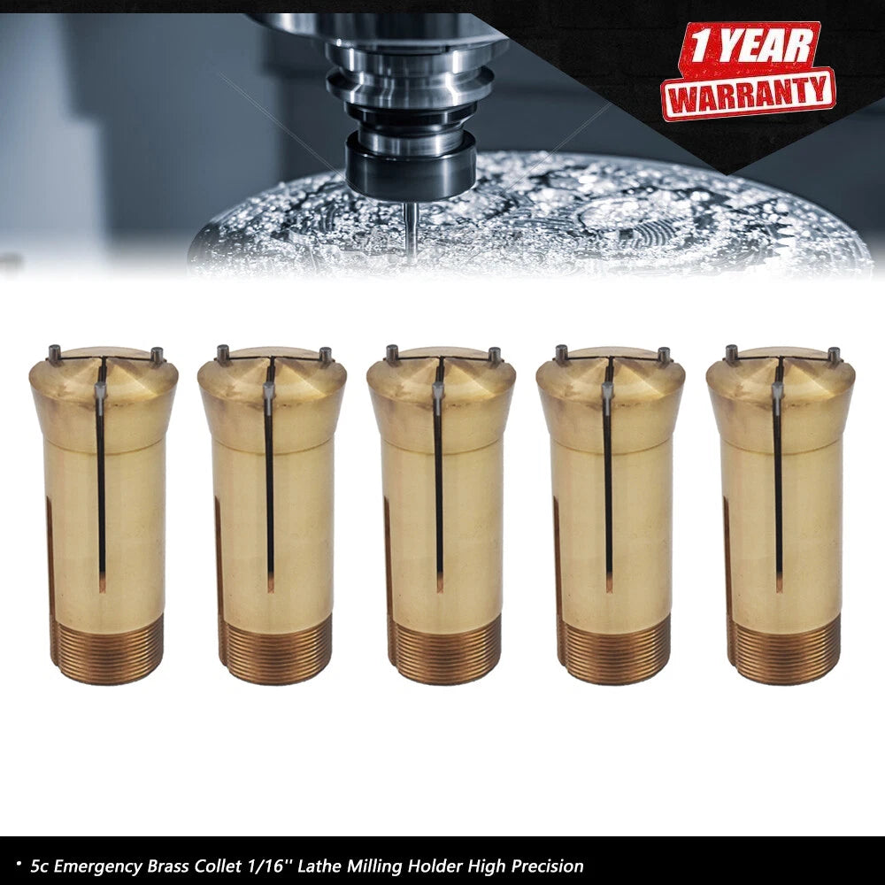 5C Emergency Brass Collet for Lathe Milling (1/16")