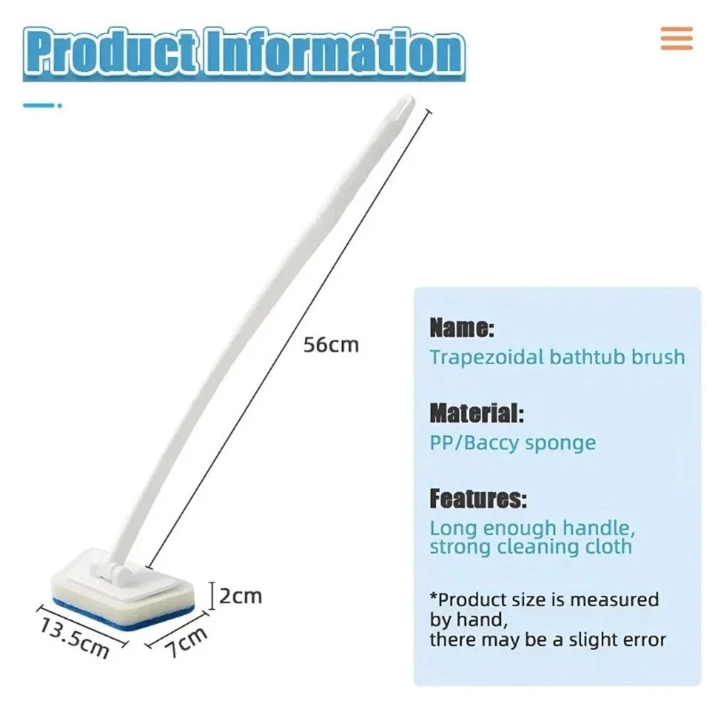 Ladder Shape Bathroom Sponge Brush for Efficient Bathtub Cleaning