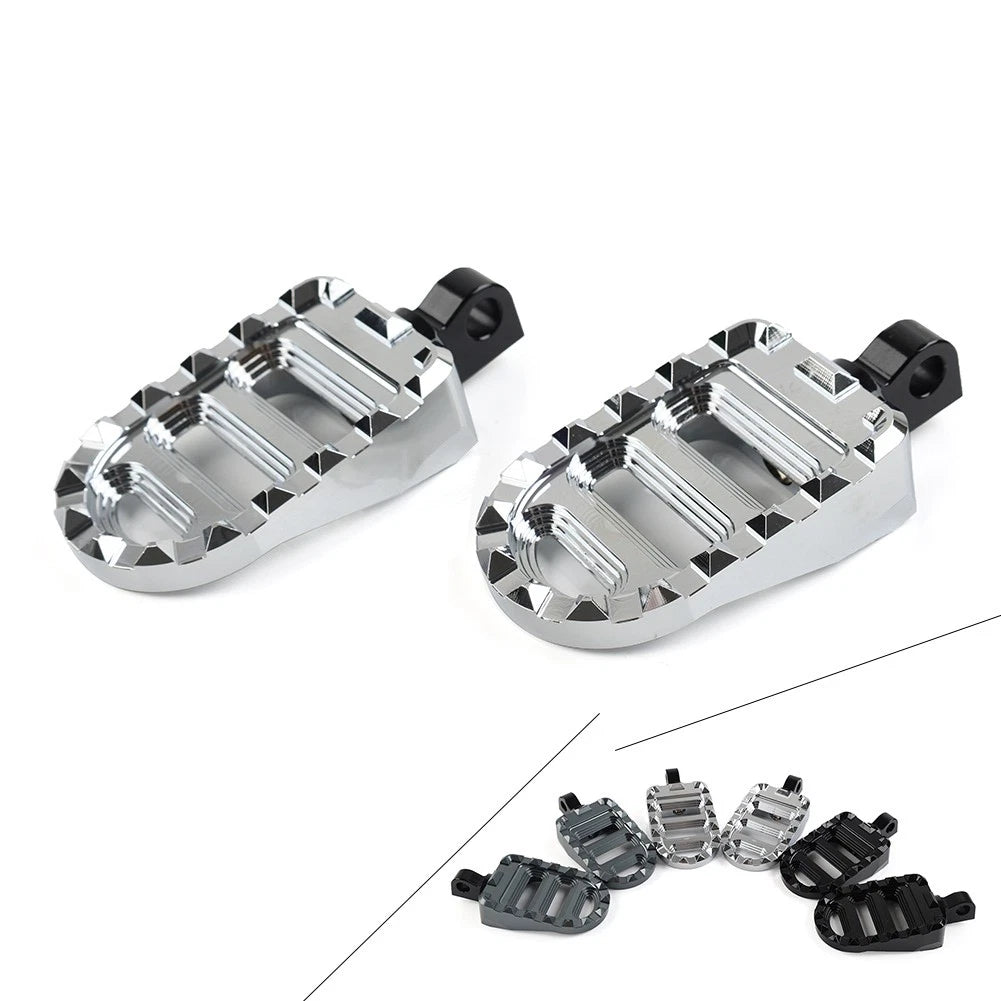 Front Footrests Foot Pegs for Harley Softail Dyna Road King Electra Glide (–2023)