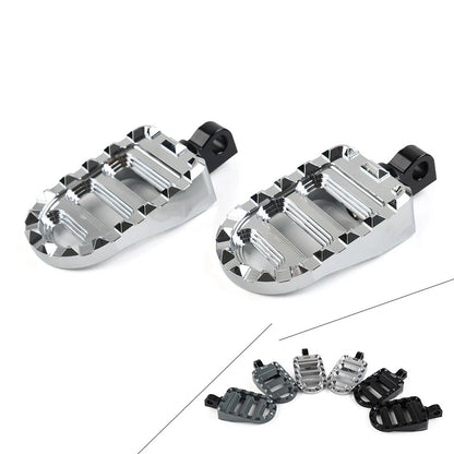 Front Footrests Foot Pegs for Harley Softail Dyna Road King Electra Glide (–2023)