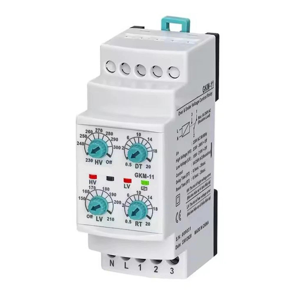 GKM11 Motor Protection Relay with LED Indicator for 220VAC Systems