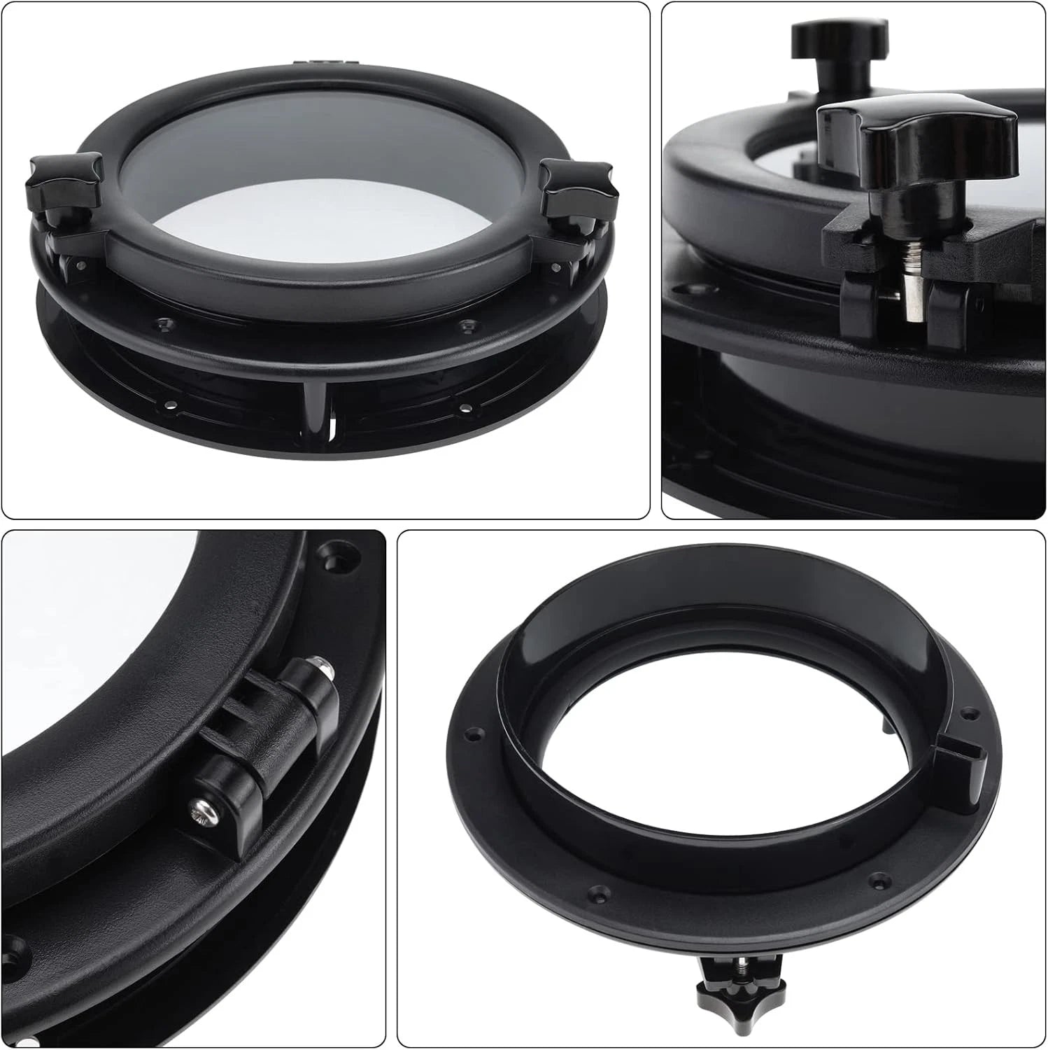 10" Round Opening Portlight Porthole for Boat (Replacement)
